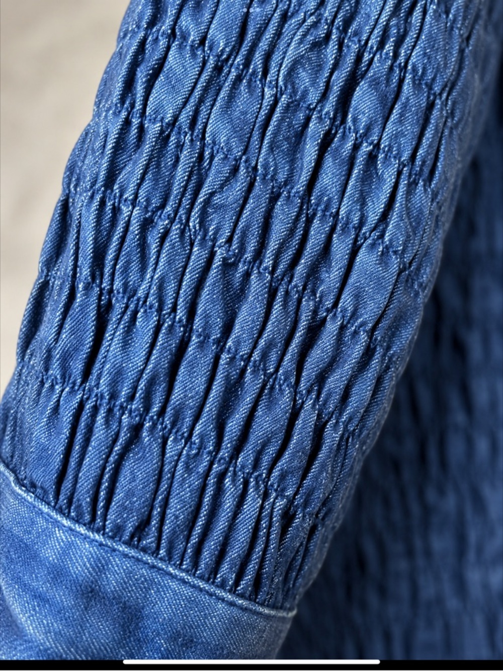 Vintage Wearable Art Textured Denim Jacket Gene Ewing BIS Japanese Minimalist L - Picture 11 of 16